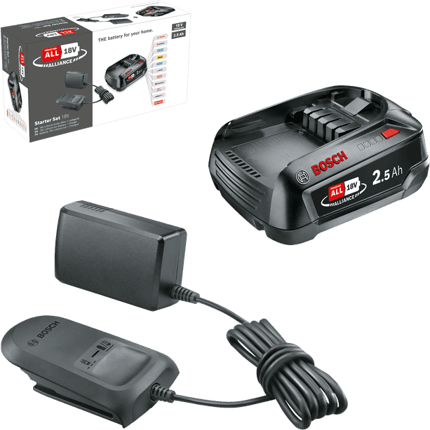 Bosch Starter Set 18V Alliance 2.5 Ah + AL 18V-20 Compatible 2-pack