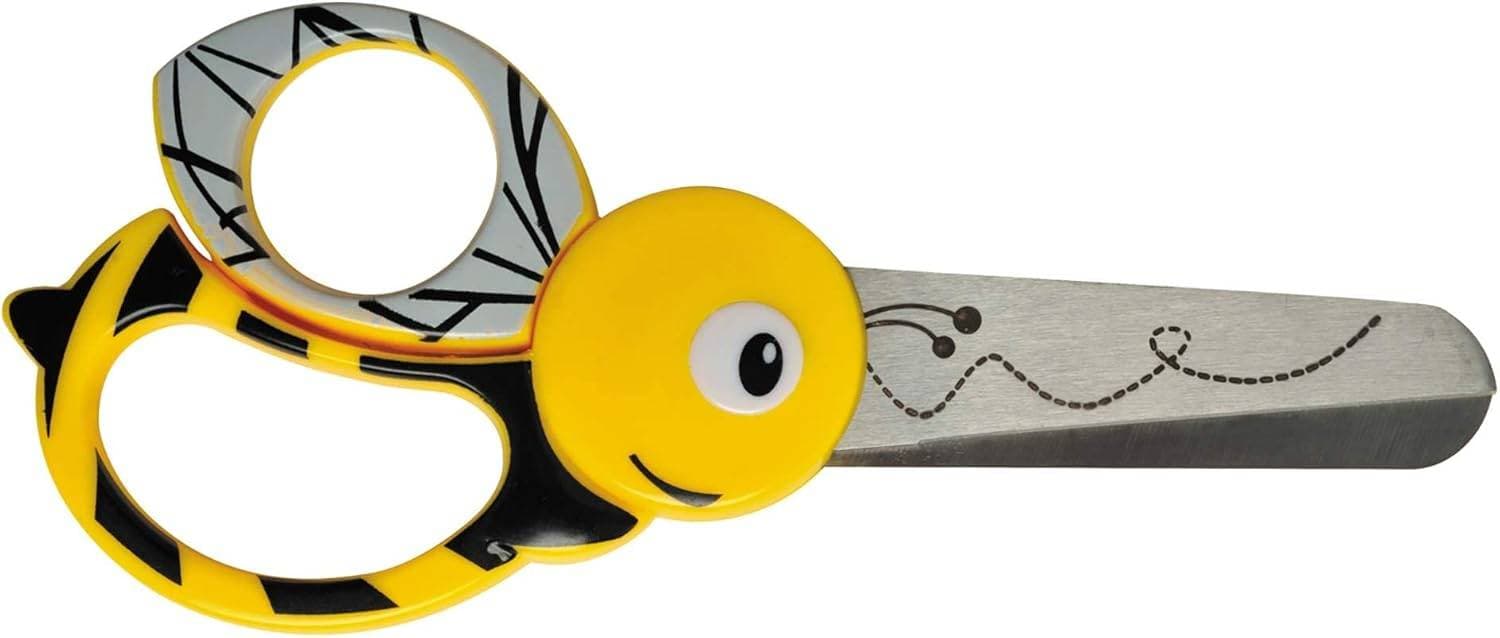 Fiskars Children's Animal Scissors with Bee Motif 130mm