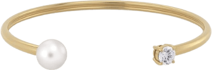 Edblad Luna Bangle - Gold/Pearl/Transparent