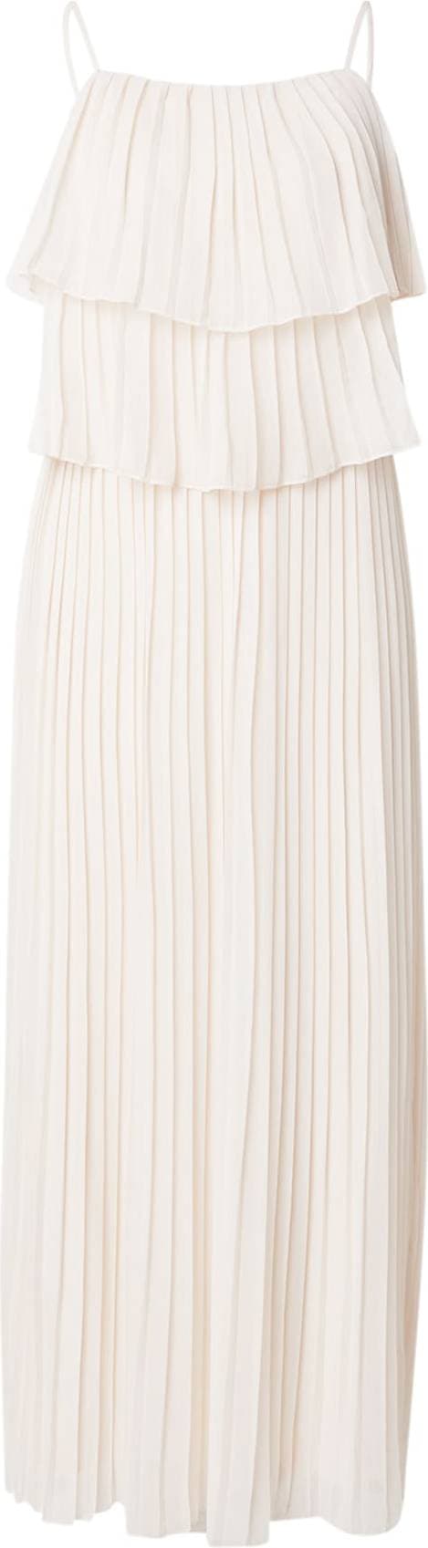 Vila Chiffongklänning Singlet Pleat - Beige