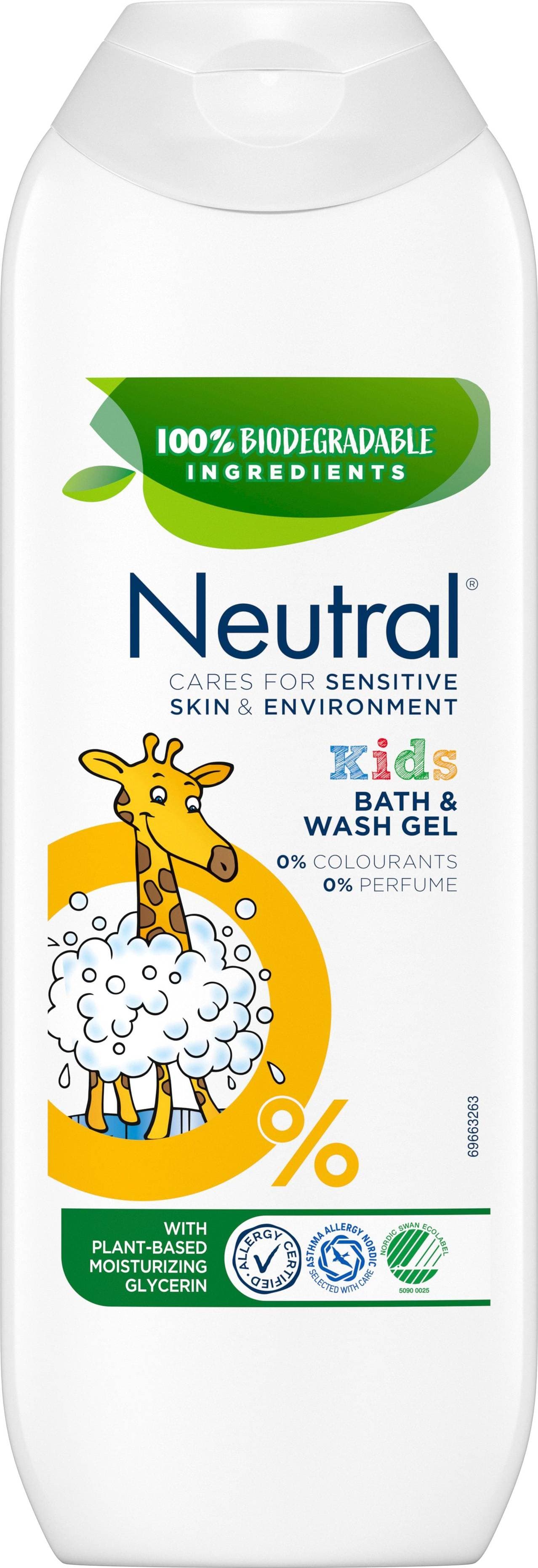 Neutral Kids Bath & Wash Gel 250ml