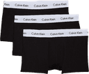 Calvin Klein Cotton Stretch Low Rise Trunks 3-pack - Black