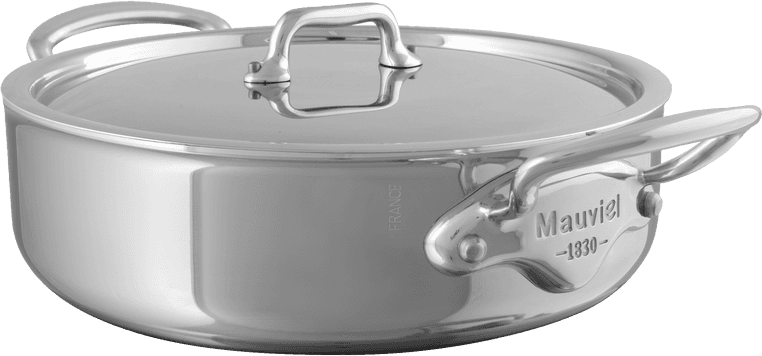 Mauviel Cook Style med lock 5.7 L 28 cm