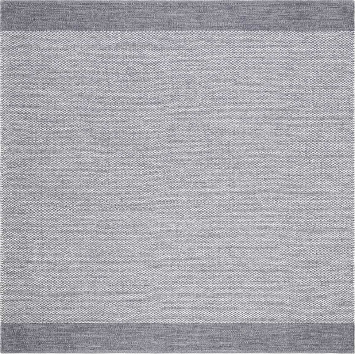KM Home Alva Bomullsmatta 240 x 240 Kvadratisk Grå cm