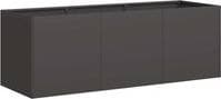 vidaXL Odlingslåda Svart 120 x 40 x 40 cm Kallvalsat Stål