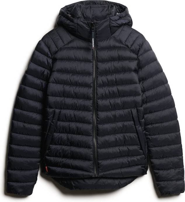Superdry Fuji Sport Quilted Jacket with Hood - Dark Navy Blue