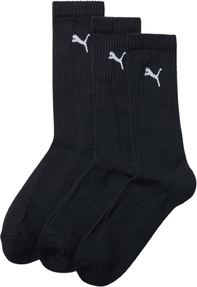 Puma Short Crew Socks 3-pack - Black