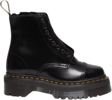 Dr. Martens Sinclair Faux Fur Lined Buttero Platform Boots - Black