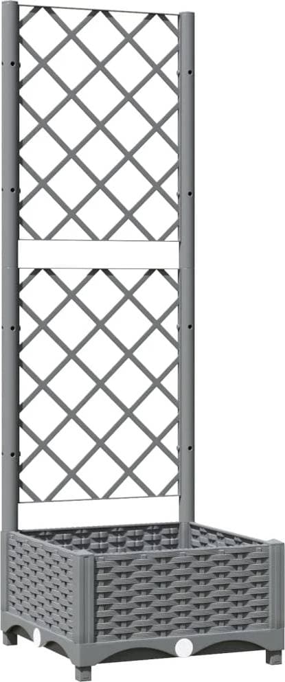 vidaXL Planter with Trellis 40x40x121.5cm