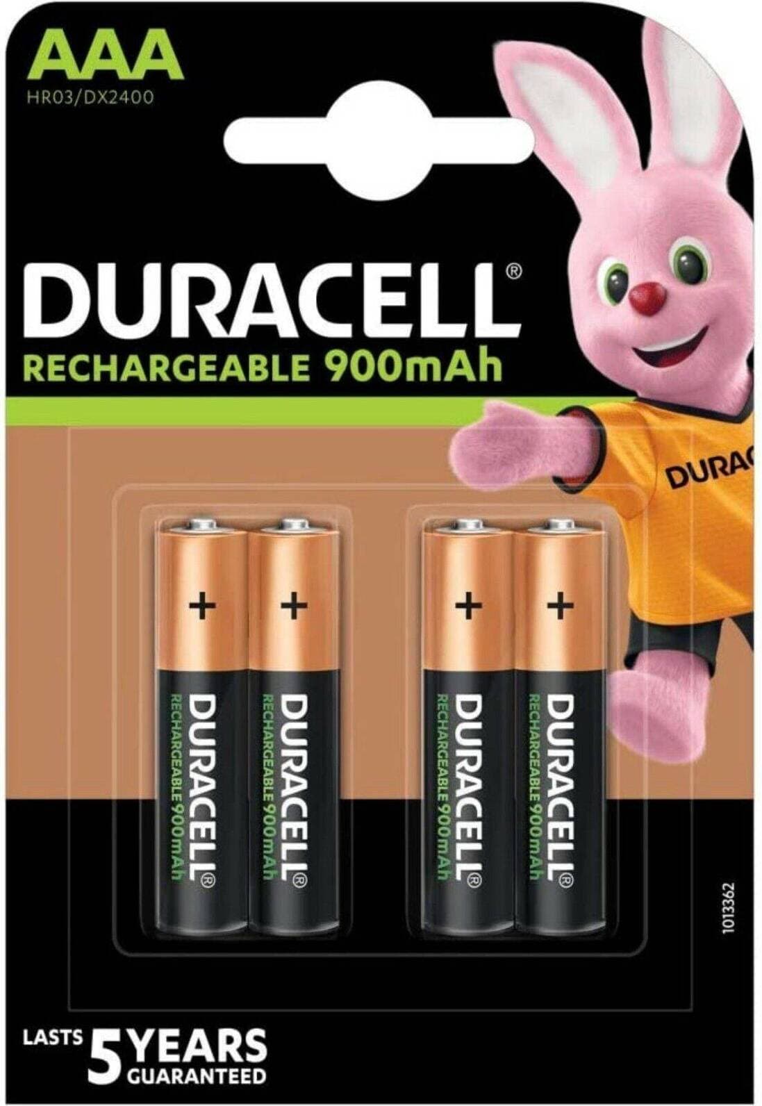 Duracell Rechargeable AAA 900mAh 4-pack