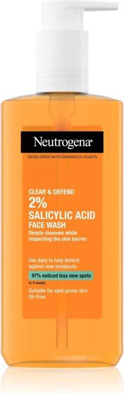 Neutrogena Clear & Defend Rengöringsgel Med 2% Salicylsyra 200 ml 200ml