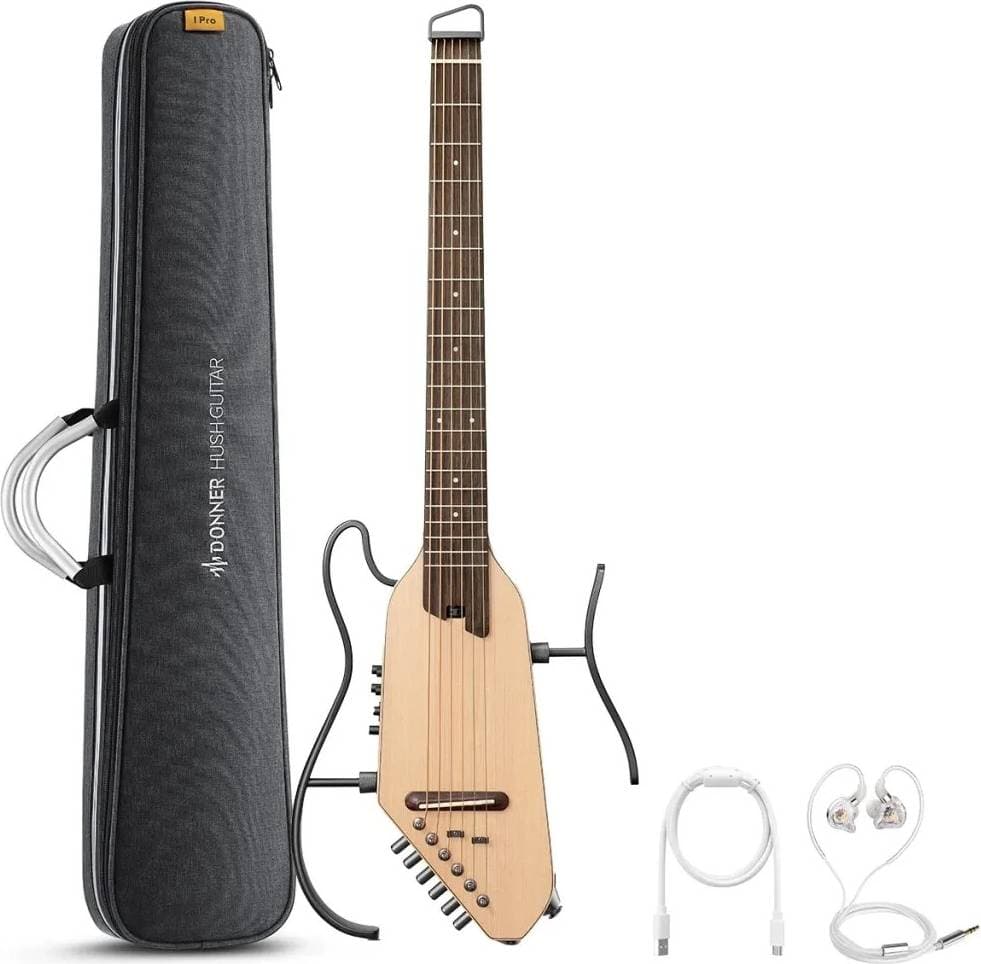 Donner HUSH-I Pro Silent Guitar Natural