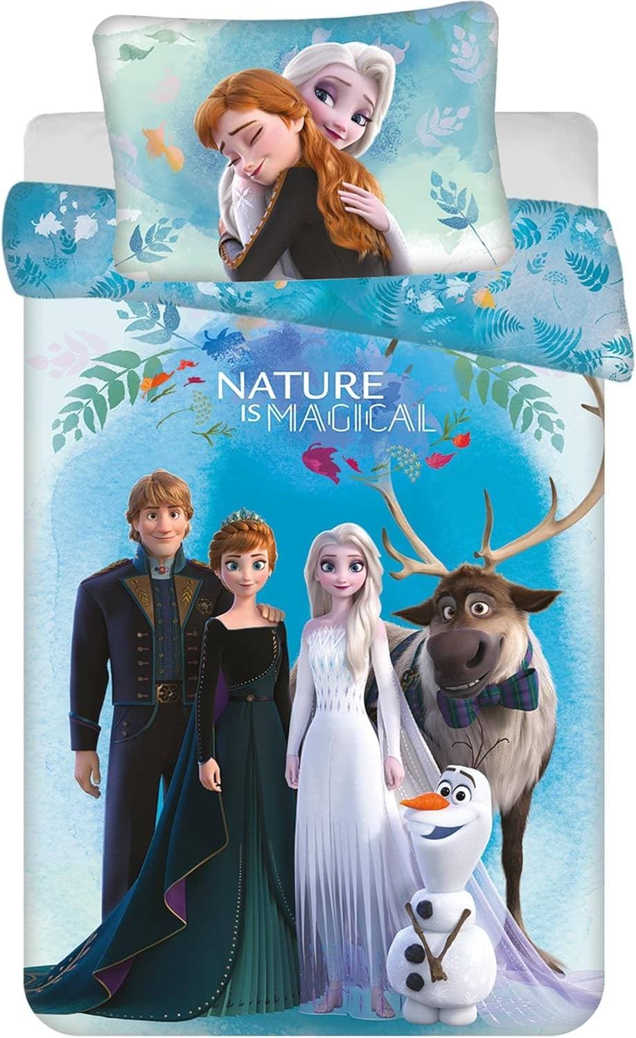 Jerry Fabrics Frozen Anna Elsa Olaf Sven Kristoff Children's Bed Linen 100x135cm