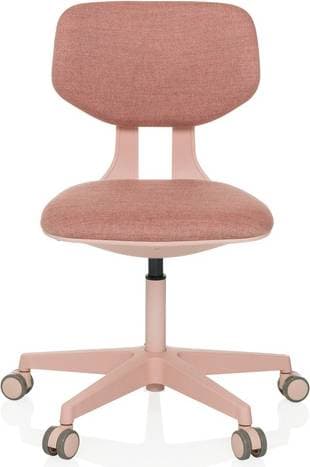 hjh OFFICE Snurrstol För Barn Kid Tyg Rosa