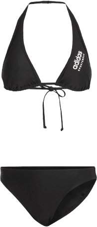 adidas Padded Sportswear Neckholder Bikini - Black/White