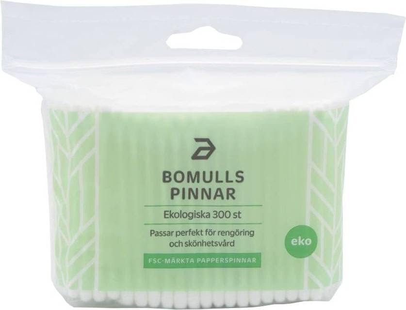 Apotea Bomullspinnar Ekologiska 300-pack