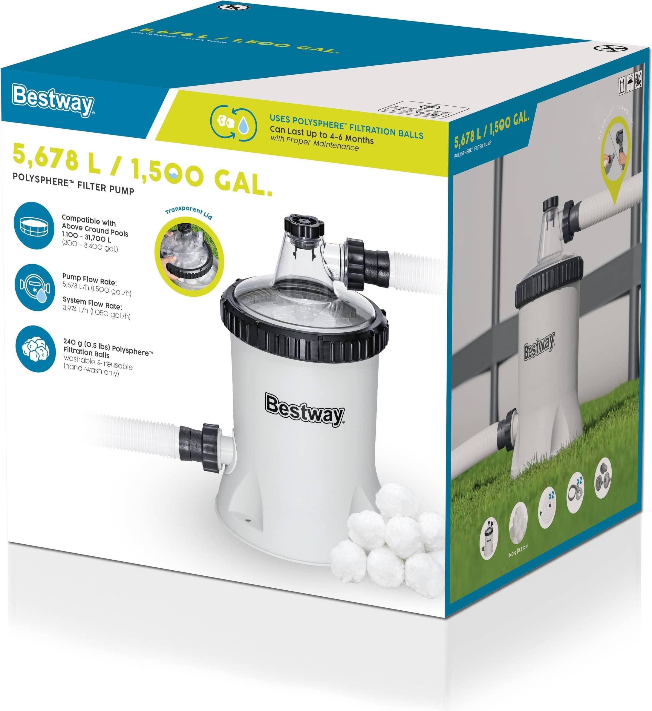 Bestway 5678 L Polysphere Filterpump