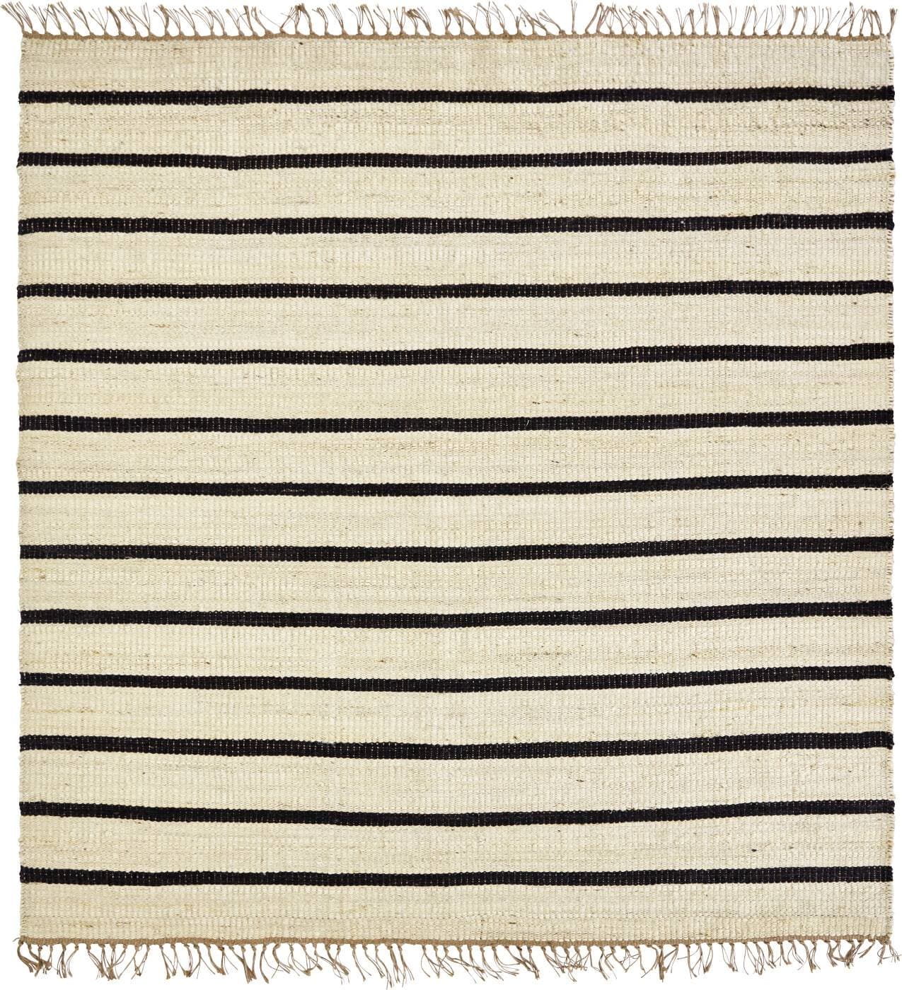 House Doctor Sima Matta 180x180 cm Svart Natur Natur, Svart 180x180cm