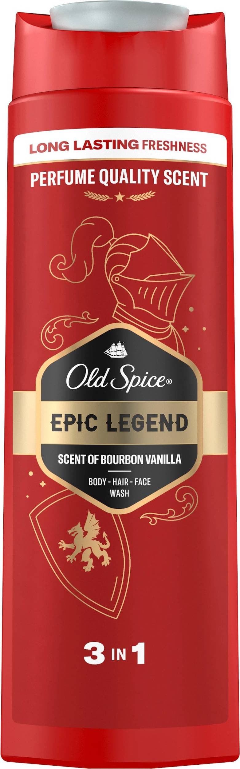 Old Spice Epic Män 3-i-1 Hår-Ansikt-Kropps-Schampo 400 ml 400ml