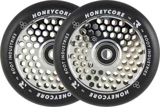 Root Industries Honeycore Svart 110mm Kickbike Hjul 2-Pak Chrome