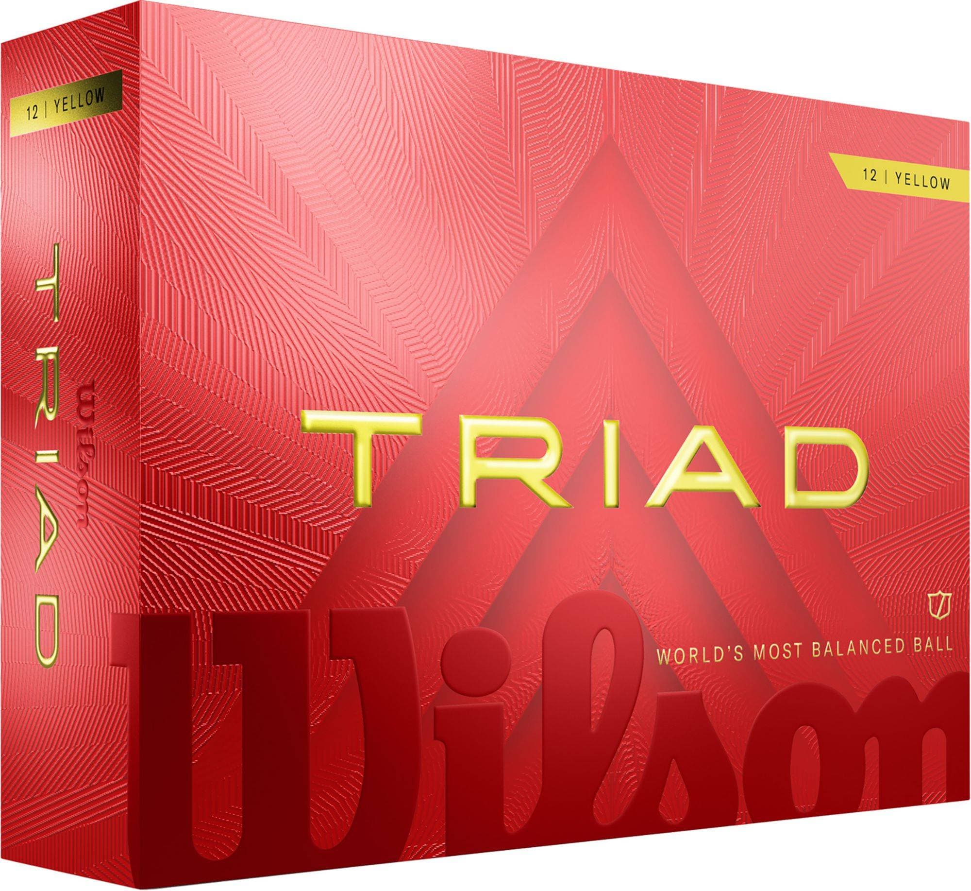 Wilson Triad Golfbollar Gul 12 St