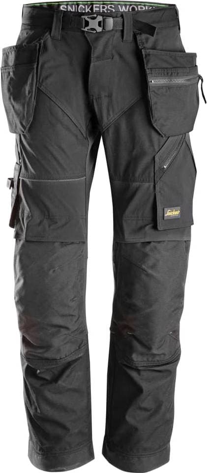 Snickers Workwear 6902 FlexiWork Holster Pocket Trousers - Black