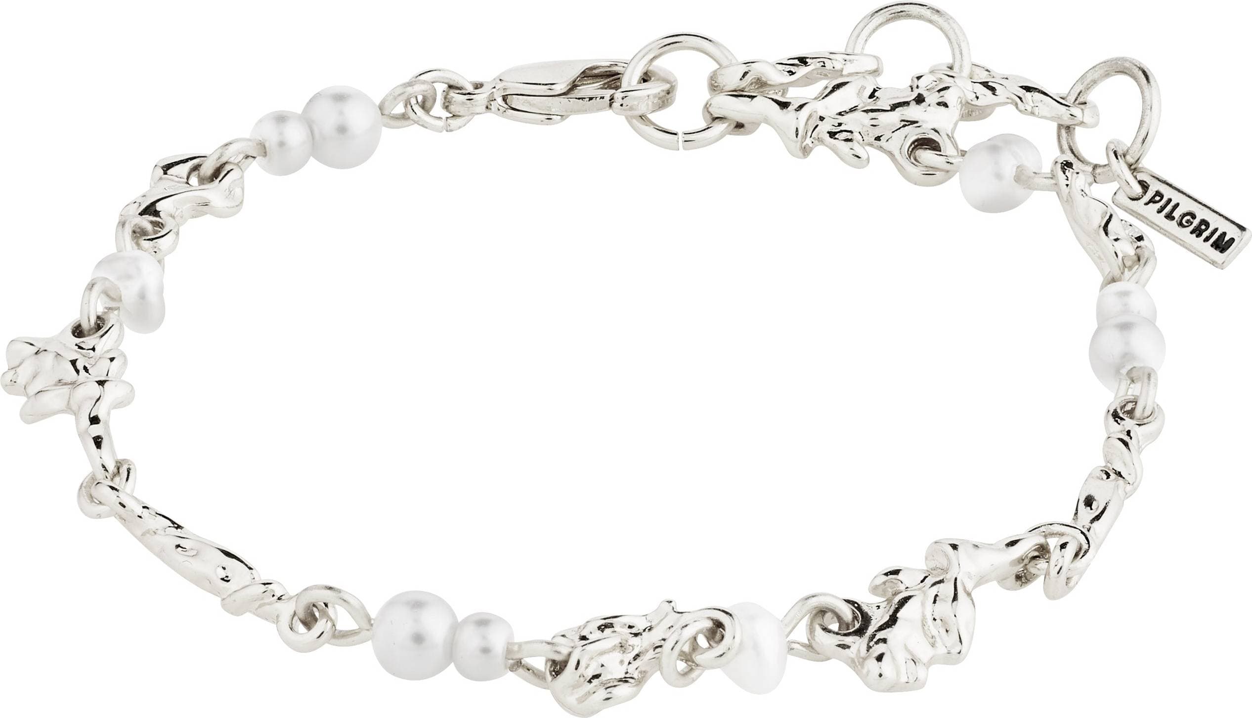 Pilgrim Sloan Bracelet Kedjearmband Med Hänge - Silverplated