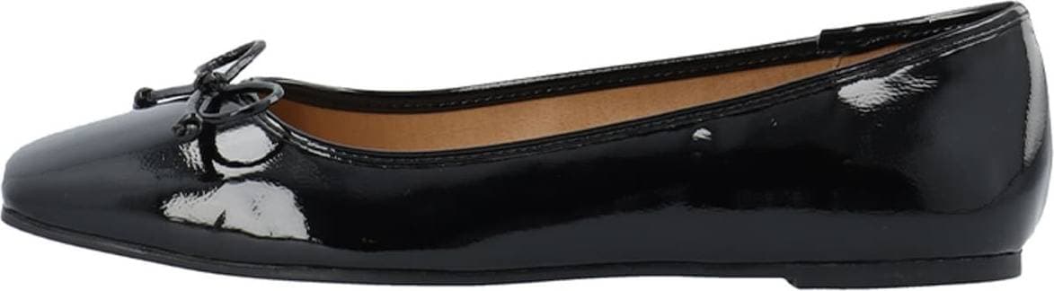 Bianco Biarose Karré Ballet Flat Faux Leather - Black Patent