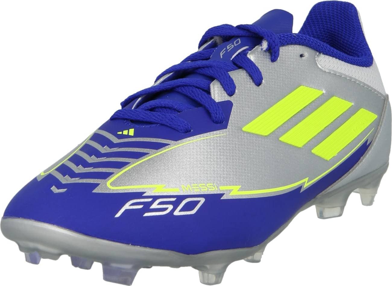 adidas F50 League Messi Fotbollsskor - Silver/Gul/Lucid Blue