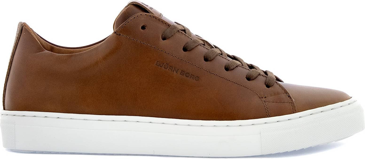 Björn Borg Men’s Leather Sneakers - Brun