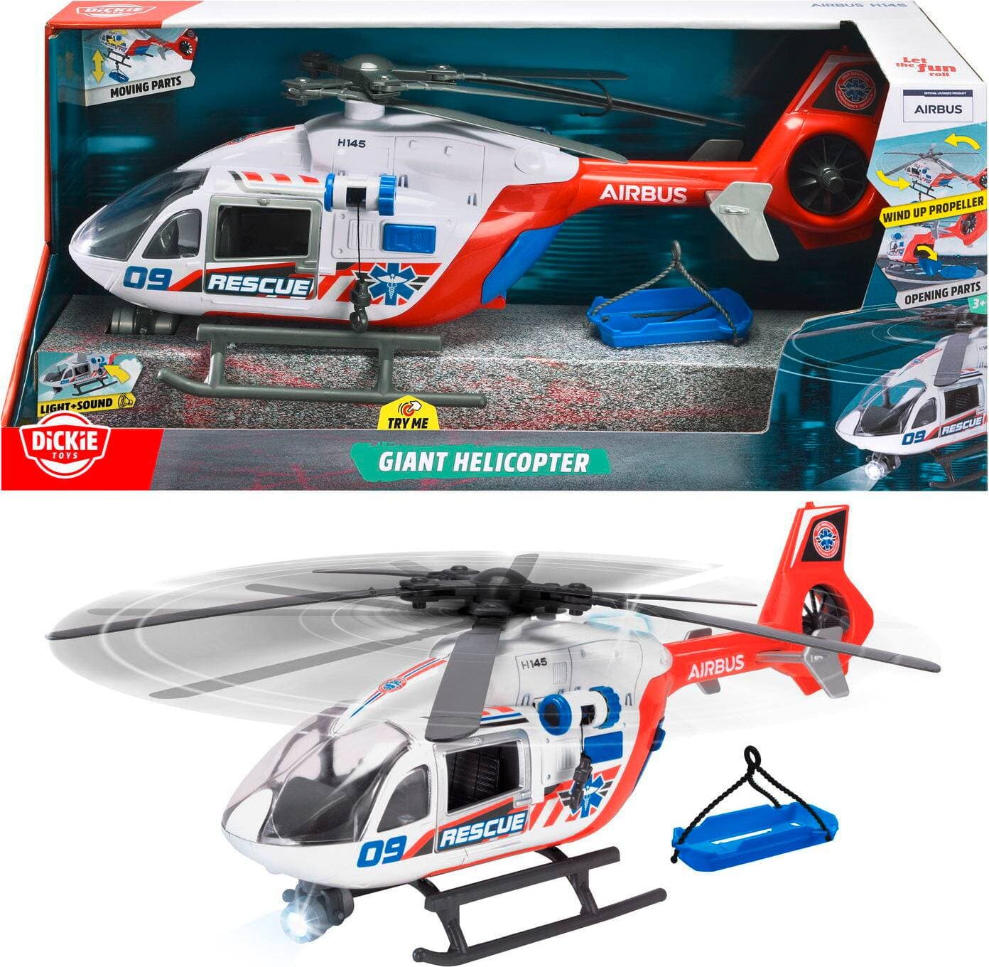 Dickie Toys Giant Helicopter Airbus Stor 54 cm