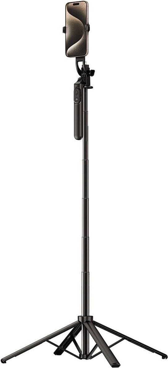 Hurtel Selfiestick Teleskopstativ 1.75m Auminiumlegering Med Mobilhållare