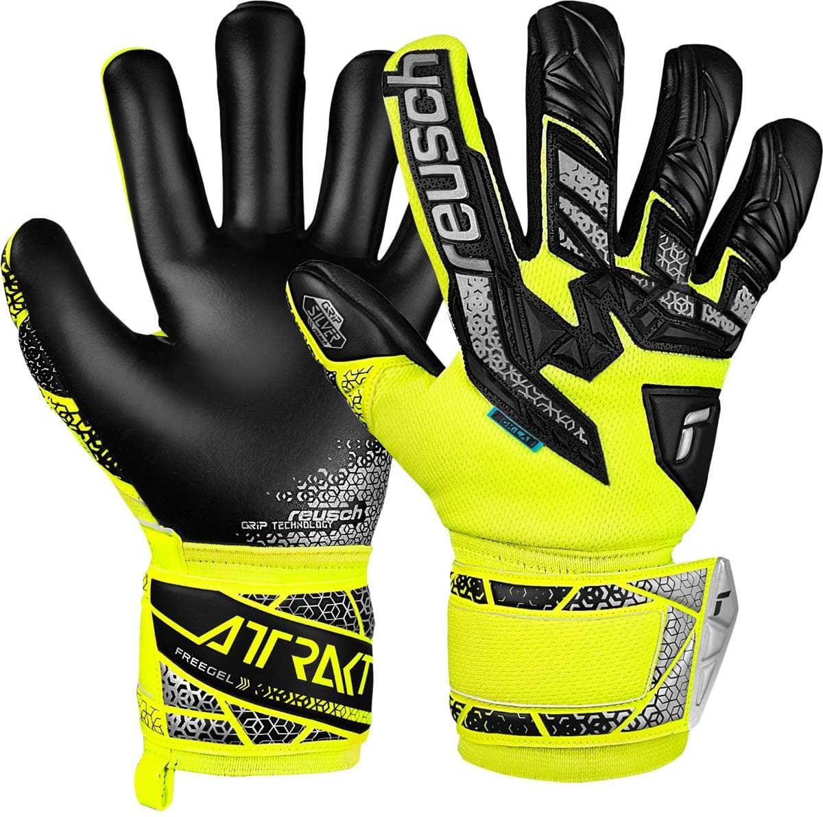 reusch Attrakt Freegel Silver Junior Målvakt Gulsilver 5.5