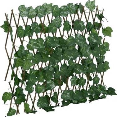 vidaXL Konstväxt Druvblad Spaljé Expanderbar 190x60 cm Grön