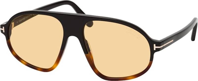 Tom Ford Man FT1178 Erol 56E Solglasögon Acetat Havana Brun Pilot Fotokromatisk