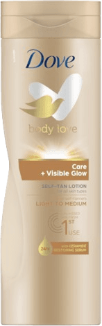 Dove Visibleglow Gradual Self Tan Lotion Light to Medium 400ml