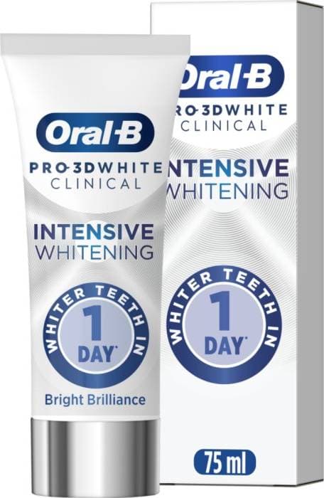 Oral-B Pro 3D White Clinical Intensive Whitening Bright Brilliance Tandkräm 75ml