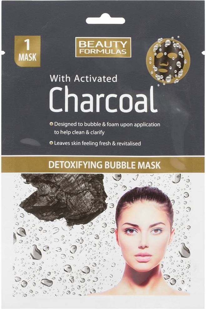 Beauty Formulas Detoxifying Bubble Mask with Activated Charcoal