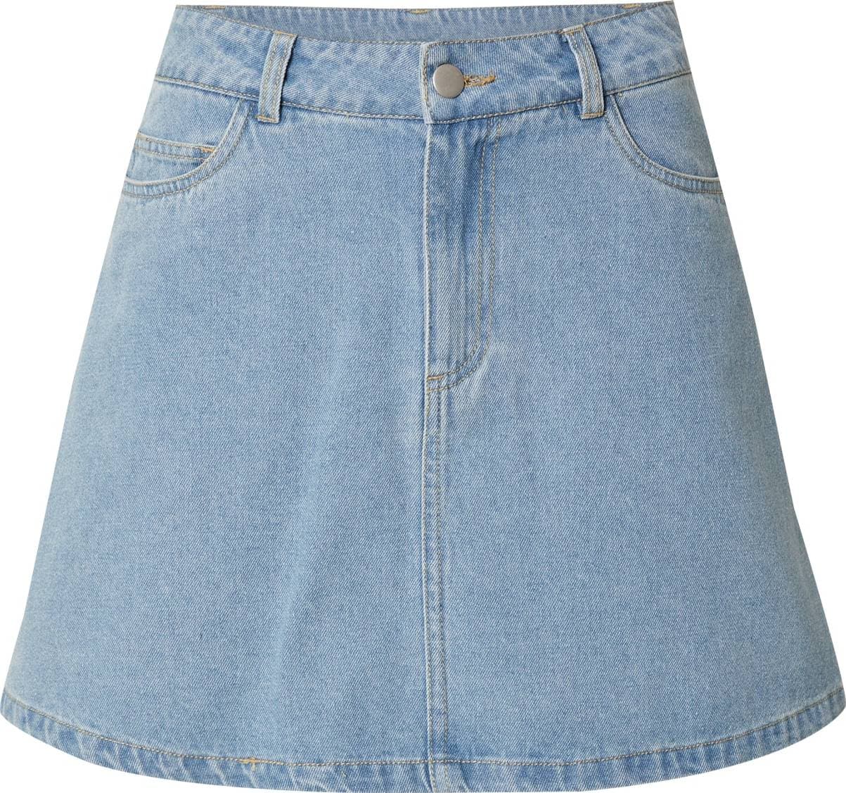 Pieces Pcabbi Mini Jeanskjol - Blue Denim