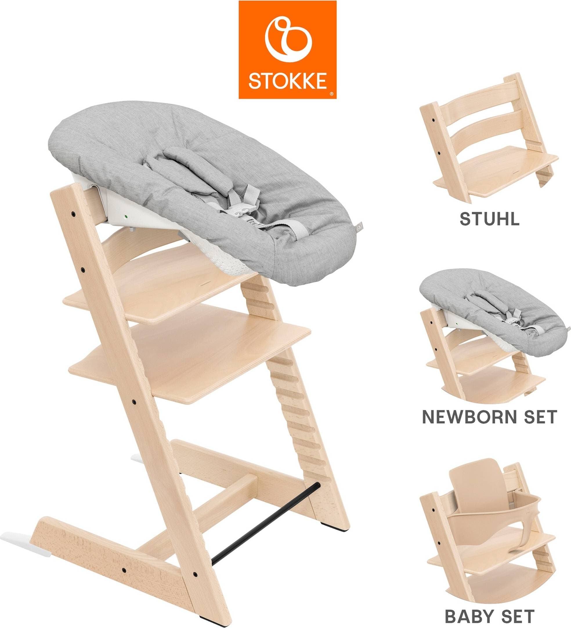 Stokke Tripp Trapp Stol Bygel Newborn Set Natural