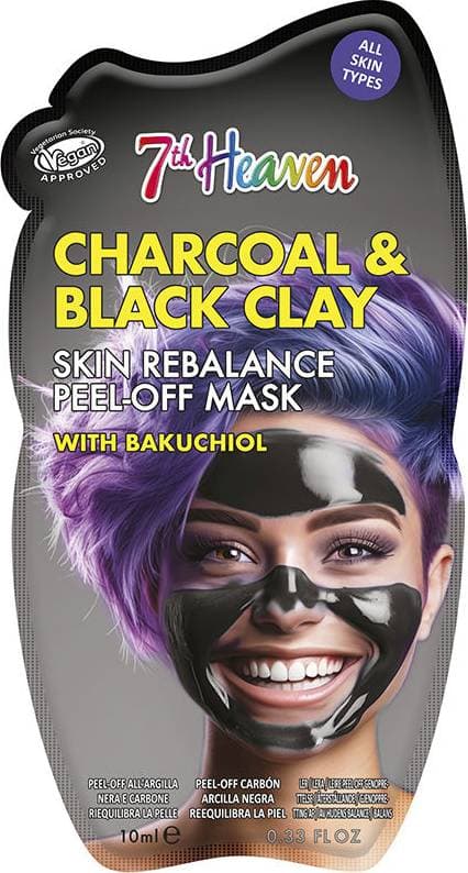 7th Heaven Charcoal Black Clay Skin Rebalance Mask 15 g