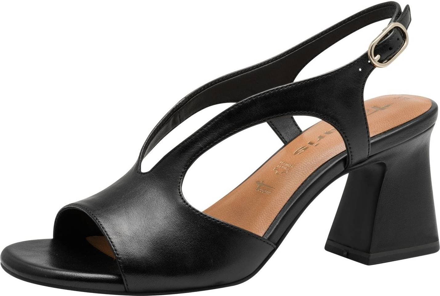 Tamaris Sandaletter I Skinn Storlek 40 - Black