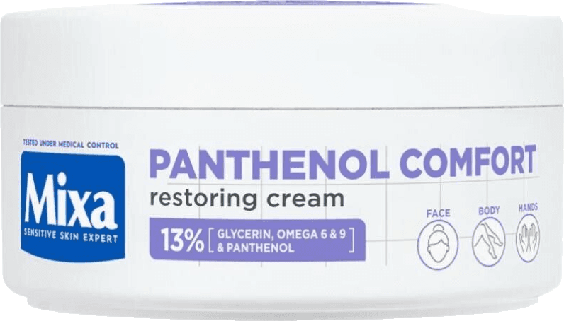 Mixa Panthenol Comfort Regenererande Kroppskräm för Torr och Atopisk Hud 150 ml