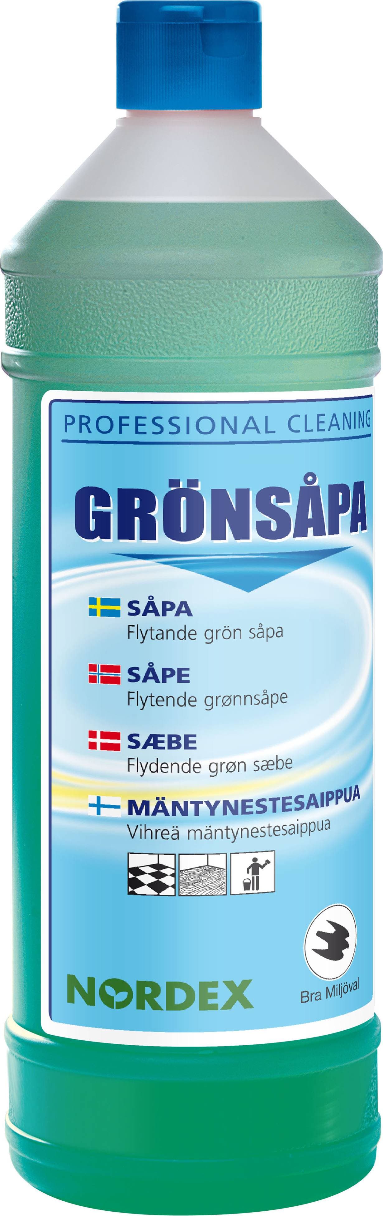 Nordex Grön Såpa Flytande 1L