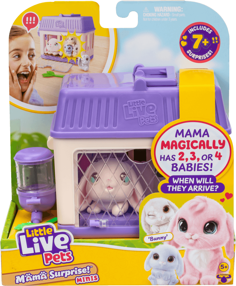Moose Little Live Pets Mama Surprise Minis Bunny