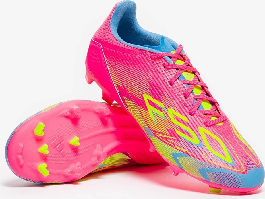 adidas F50 League FG/MG Fotbollsskor - Lucid Pink/Lucon/Blå
