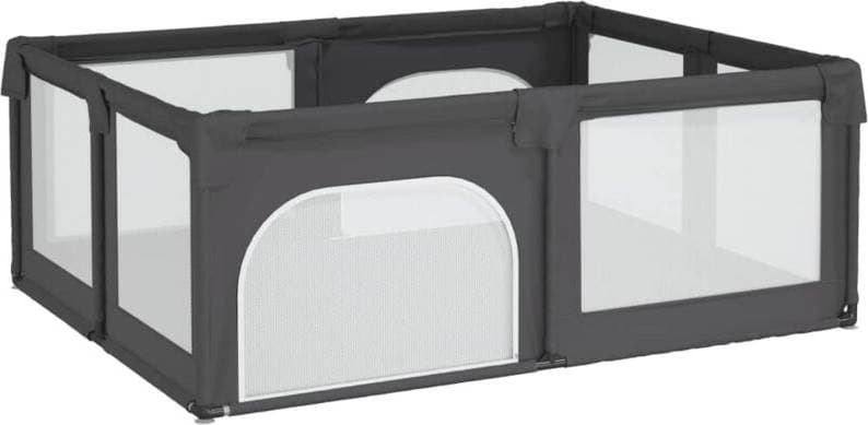 vidaXL Lekhage Med 2 Dörrar Mörkgrå Oxfordtyg