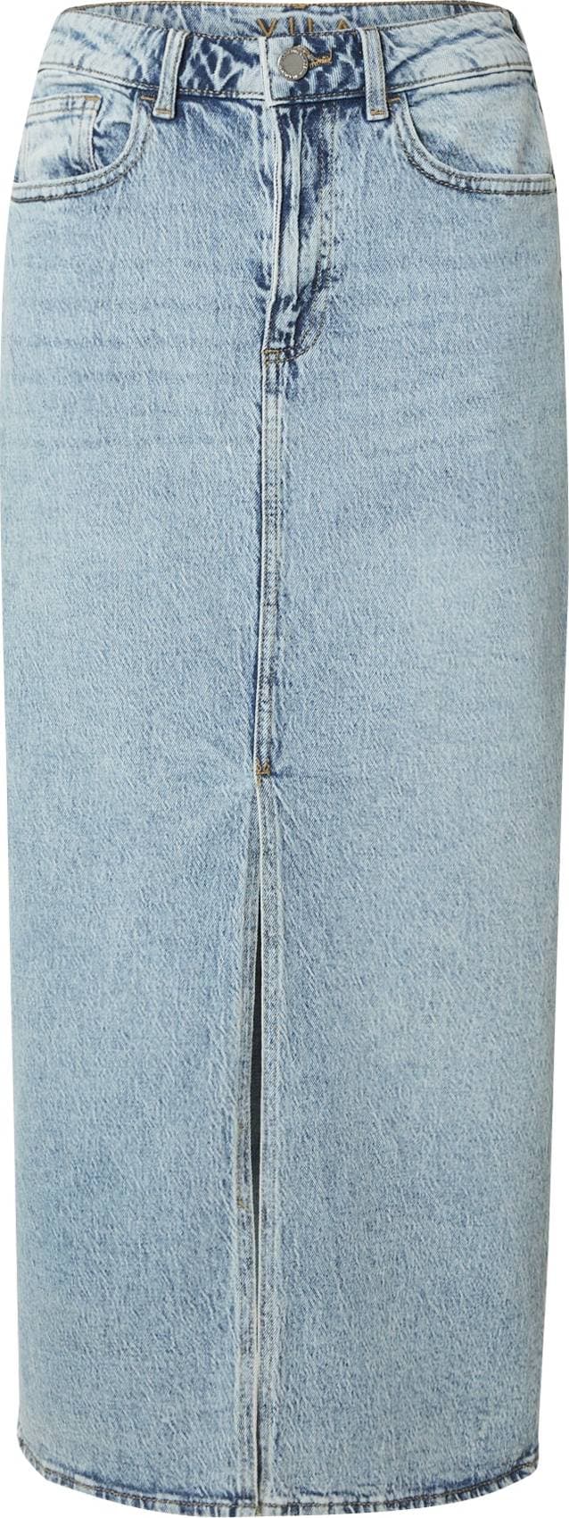 Vila Vijaf Hw Midi Denim Skirt - Blue