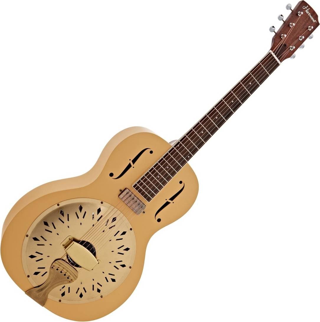 Hartwood Electro Resonator Guitar Yellow