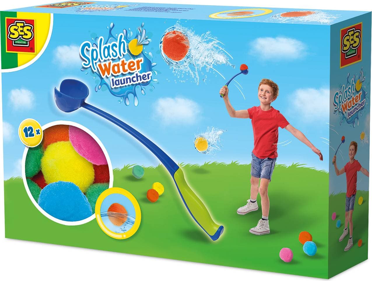 SES Creative Splash Vattenbombskastare Set - 12 st vattenbomber och kastare